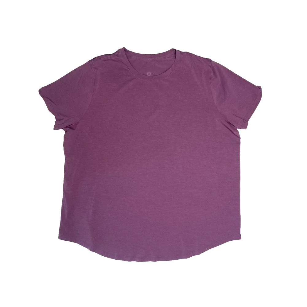 Lululemon Shirt Womens 18* Love Crew Short Sleeve Tee Purple Casual Gym Workout